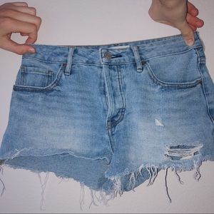 Denim shorts